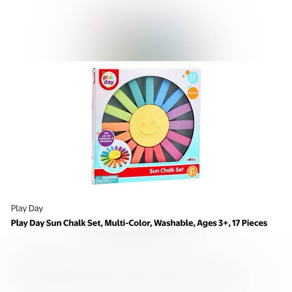 Sun Chalk Set, Multi-Color, Washable - Picture 2 of 6